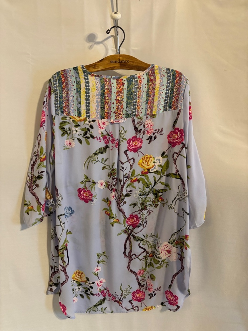 Fig and Flower Anthropologie Floral Boho tunic top size XL - Picture 6 of 9